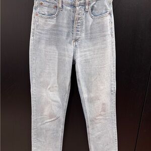 Denim Forum Light Blue Slim Straight Jeans